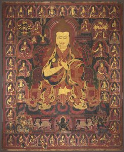 Tsong Khapa, oprichter van de Geluk-orde, c. 1440-1470 door Unbekannt