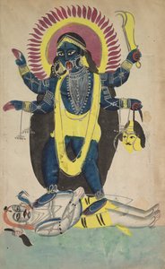 Twee Aspecten van Kali: Kali Dansend op Shiva
