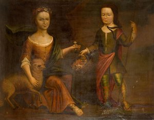 Twee Kinderen van de Holte Familie, 1800 door Unbekannt