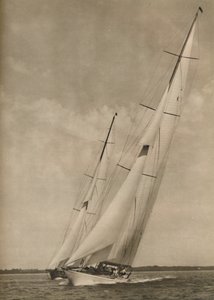 Twee beroemde jachten in een spannende wedstrijd, 1936
