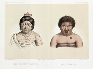 Twee Guaycuru vrouwen, Zuid-Amerika, ca. 1843-1847