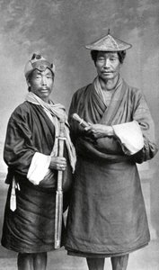 Twee Sikkimese mannen door Unbekannt