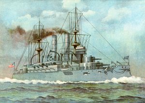 USS Kearsarge, Amerikaans slagschip, 1898 door Unbekannt