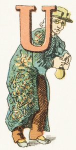 U - Woekeraar - Kinderalfabet, Editions Gordinne 1920 (gravure)