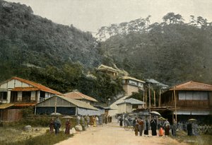 Een Weg in Nunobiki, nabij Kobe, 1900