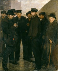Werklozen (Dagloners in de haven van Hamburg)