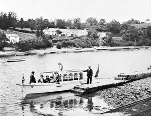 Verenigd Koninkrijk: Een uitzicht op de rivier Fal. Feock, Cornwall