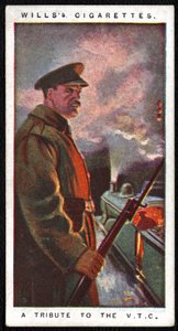 Verenigd Koninkrijk: Een van een serie van vierentwintig sigarettenkaartjes uitgegeven in 1917 door de Imperial Tobacco Company als eerbetoon aan de oorlogsinspanningen van de militaire en civiele krachten door Unbekannt