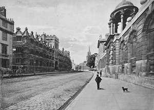 University College vanaf High Street, Oxford, c1896 door Unbekannt