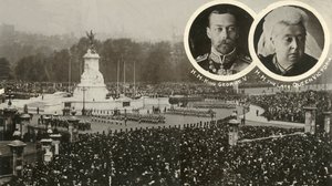 Onthulling van het Victoria Memorial, Londen, 16 mei 1911