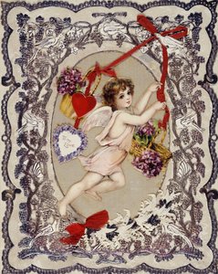 Valentijnskaart, 1860s-1870s door Unbekannt