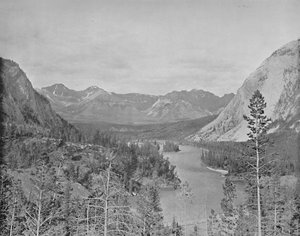 Vallei van de Bow River, Alberta, Canada, ca. 1897