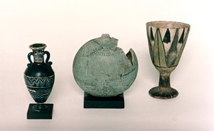 Verschillende Egyptische containers