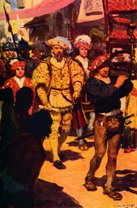 Vasco Da Gama bezoekt de koning van Calicut, 1498