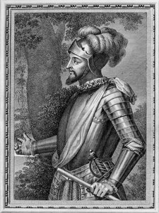 Vasco Núñez de Balboa 1475-1519 Uit Retratos de los Españoles ilustres, 1791