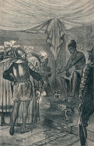 Vasco da Gama bezoekt de koning, 1904 door Unbekannt