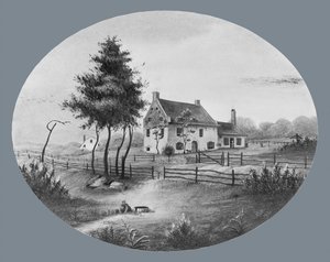 Vechte House in Gowannus, Brooklyn, New York, 1865