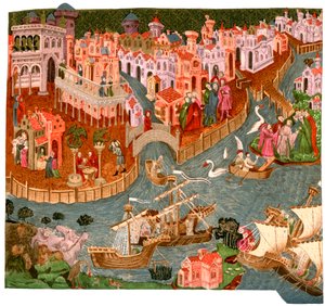 Venetië in 1338, 1892 door Unbekannt