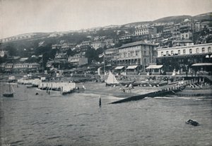 Ventnor - Panorama vanaf de zee, 1895 door Unbekannt