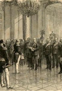 Versailles, 1871: Koning Wilhelm tot keizer van Duitsland uitgeroepen, 1890 door Unbekannt
