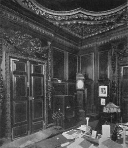 Sacristie van St. Lawrence Jewry, met houtsnijwerk van Grinling Gibbons, 1903 door Unbekannt