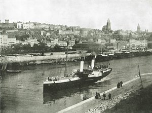 Uitzicht vanaf West Pier, Boulogne, Frankrijk, 1895 door Unbekannt