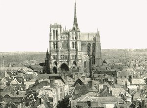 Uitzicht vanaf de klokkentoren, Amiens, Frankrijk, 1895 door Unbekannt