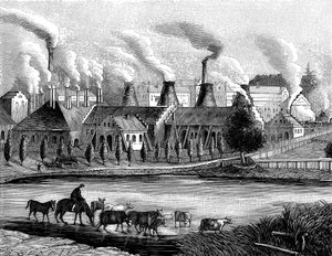 Uitzicht vanaf de Huta Laury in 1840