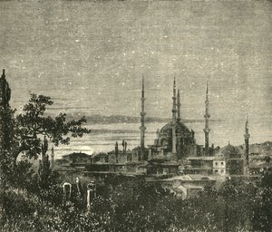 Uitzicht in Adrianopel - De moskee van Selim II, 1890
