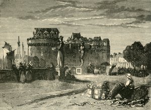 Uitzicht in Nantes, 1890 door Unbekannt