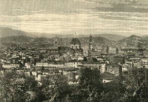 Uitzicht op Florence vanaf de Belvedere