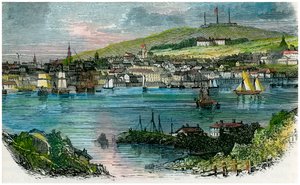 Uitzicht op Halifax, Nova Scotia, ca. 1870