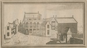 Uitzicht op Minster Lovel Priory in het graafschap Oxford, 1784
