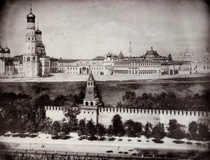 Uitzicht op het Kremlin van Moskou, Rusland
