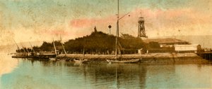 Uitzicht op de haven Tewfiek, c. 1918