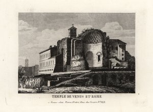 Uitzicht op de Tempel van Venus en Roma, Rome door Unbekannt
