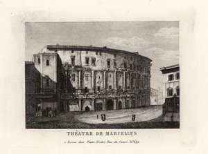 Uitzicht op het Theater van Marcellus, Rome