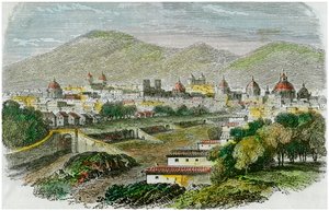 Uitzicht op de stad Cuzco, Peru, c1875 door Unbekannt