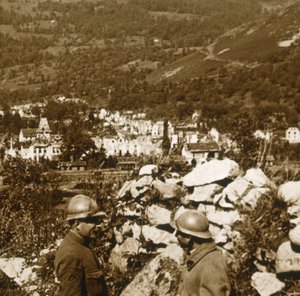 Uitzicht op de linies, Metzeral, Noord-Frankrijk, ca. 1914-ca. 1918 door Unbekannt