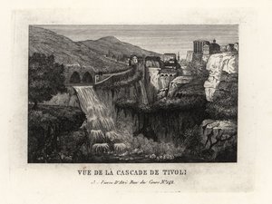 Watervallen bij Tivoli, Italië