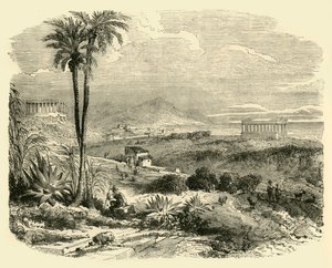 Uitzicht op de kust van Sicilië, 1890 door Unbekannt