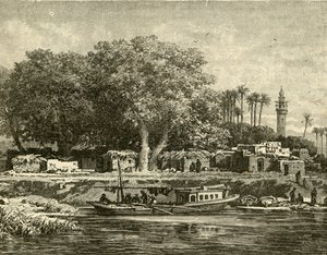 Uitzicht op de delta van de Nijl, 1890