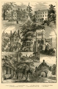 Uitzichten in Stoke Newington, ca. 1876 door Unbekannt