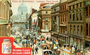 Zichten van hoofdsteden: Fleet Street, Londen, ca. 1900