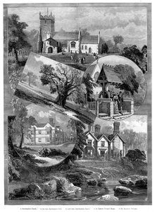 Uitzichten van Sandringham, Norfolk, 1887