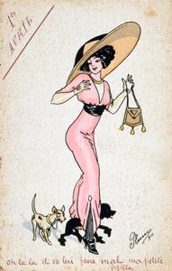 Vintage Franse ansichtkaart, 20e eeuw