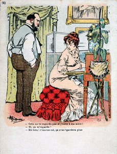 Vintage Franse ansichtkaart, ca. 1900 door Unbekannt