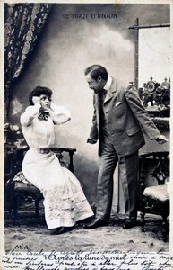 Vintage Franse ansichtkaart, ca. 1900 door Unbekannt