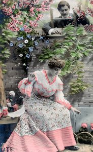 Vintage Franse ansichtkaart, ca. 1900 door Unbekannt