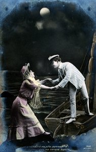 Vintage Franse ansichtkaart, ca. 1900 door Unbekannt